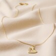 Larger Heart Necklace From Set of 2 Friendship Heart Pendant Necklaces in Gold Full Length