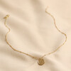 Talisman Pendant Satellite Chain Necklace in Gold Full Length