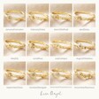 Collage of All Twelve Designs of the Birth Flower Ring in Gold