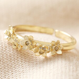 Birth Flower Ring December Narcissus Gold