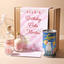 Personalised Birthday Cake Martini Cocktail Kit