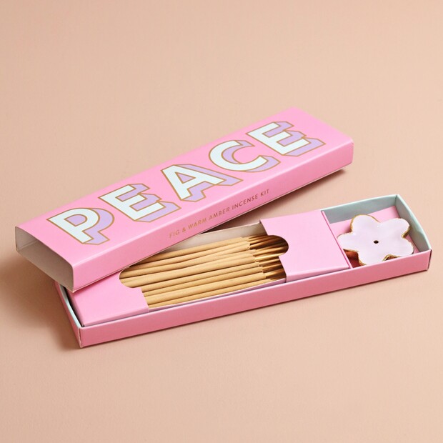 Bombay Duck Peace Incense Stick and Holder Set Bombay Duck Peace Incense Stick and Holder Set