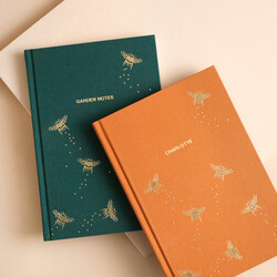 Personalised Bee Fabric Notebook