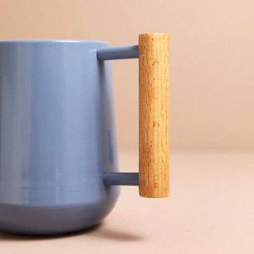 Burgon & Ball Heritage Blue Watering Can Close Up of Handle