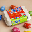 Tony's Chocolonely Box of Mini Easter Eggs in Packaging with Eggs Surrounding