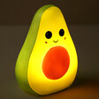 House of Disaster Avocado Mini LED Night Light Lit Up in Dark Room