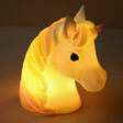 House of Disaster Mini Unicorn Head LED Night Light Lit Up in Dark Room