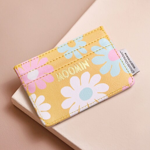 Back of House of Disaster Moomin Floral Card Holder on Neutral Background