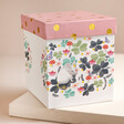 Gift Box for House of Disaster Secret Garden Mouse Money Box on Beige Background