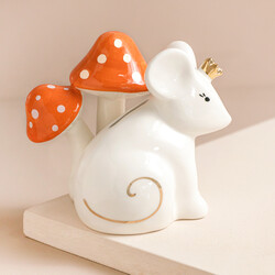 House of Disaster Secret Garden Mouse Money Box