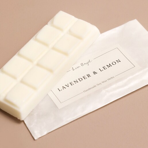 Lisa Angel Norfolk Lavender and Lemon Soy Wax Melts out of packaging