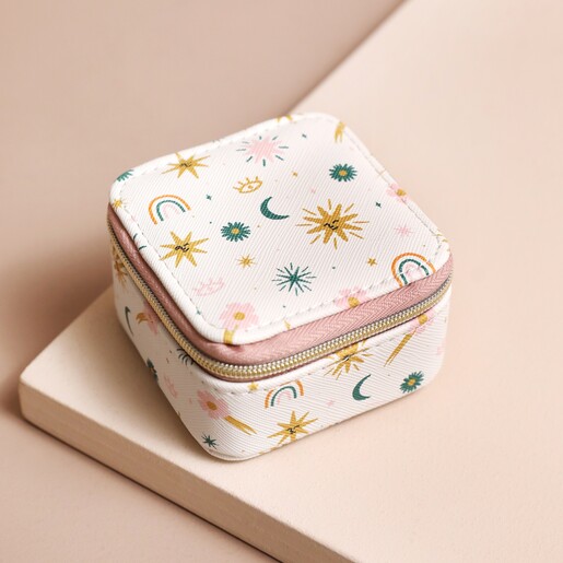 Estella Bartlett X Charly Clements Mini Square Cream Jewellery Case
