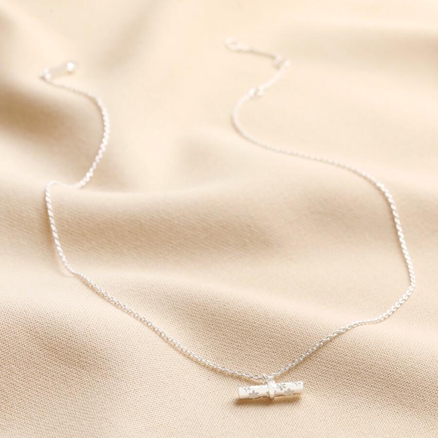Silver Flower TBar Necklace Estella Bartlett Lisa Angel