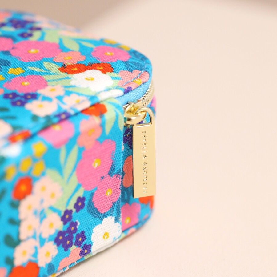 Mini Floral Jewellery Case Blue Estella Bartlett Lisa Angel
