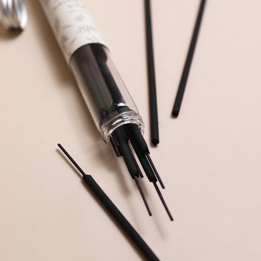 East of India Black Pomegranate Incense Sticks in Jar Open with Incense Sticks Out