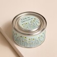 East of India If Friends Were Flowers Scented Tin Candle on Neutral Coloured Background