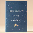 Best Mummy Mother's Day Card Standing Against Beige Background