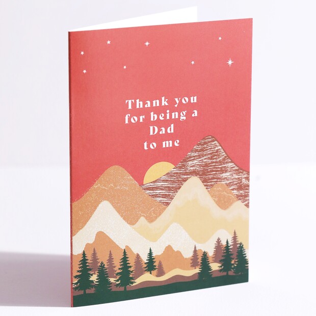 Thank You for Being a Dad to Me Greetings Card Thank You for Being a Dad to Me Greetings Card