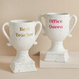 Personalised Ceramic Speckled Trophies on Neutral Block