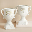 Star Sign Ceramic Speckled Trophies on Neutral Surface