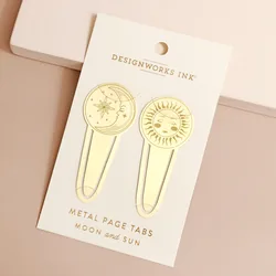 Designworks Ink Set of 2 Celestial Metal Bookmarks