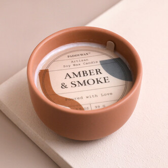 Paddywax Amber and Smoke Scented Candle