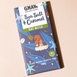 Gnaw Sea Salt & Caramel Oat Mylk Chocolate on Neutral Background