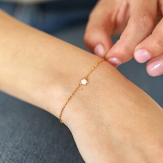 Opal Turtle Charm Bracelet in Gold