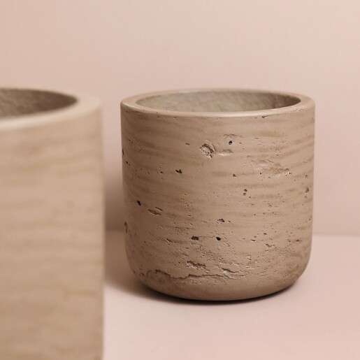 Close Up of small version from Garden Trading Set of 2 Warm Stone Stratton Straight Planter