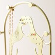 Close Up of Frame Detailing on the Feminine Figure Jewellery Stand with Terrazzo Base