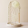 Sunshine Jewellery Stand with Terrazzo Base on Neutral Surface against Light Background