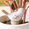 Ceramic Bird Plant Watering Spike Inside Plant Pot