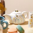 Teapot From Cornflower Blue Floral Ceramic Teapot and Mug Set