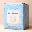 Front of Box For Cornflower Blue Floral Ceramic Wax Burner