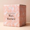 Side of Box For Dusky Pink Floral Ceramic Wax Burner