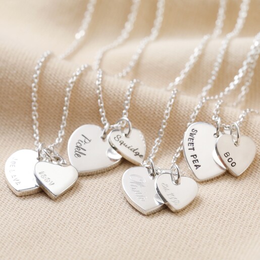 Rhodium Heart Personalised Pendant Necklace With 14k Fine Gold Filled Frame  And Star Accents Womens Jewelry Gift From Xinpengbusiness, $4.98 |  DHgate.Com