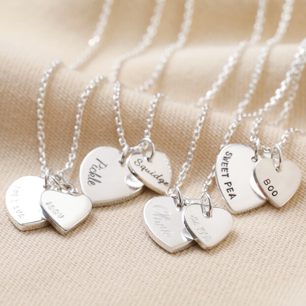 Personalised Double Disc Charm Necklace | hardtofind.