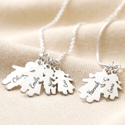 Personalised Sterling Silver Family Necklace
