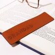 1 Line Personalisation on Personalised Name Leather Bookmark