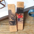 Personalised Photo Leather Bookmark in Colour and Black and White