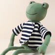 Close Up of Jellycat Francisco Frog Soft Toy