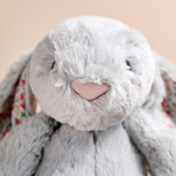 Medium Blossom Silver Bunny Soft Toy | Jellycat | Lisa Angel