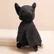 Jellycat Wrapabat Black Soft Toy with wings wrapped around body