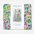 Colourful Kind Bag Meadow Flowers Reusable Shopping Bag against white background