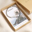 Personalised Men's Stainless Steel Chain Bracelet with Photo Gift Box with Daddy Wording
