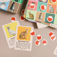 Cat Bingo Game open showing cards, counters and bingo sheets