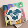 Dog Bingo Game on neutral background