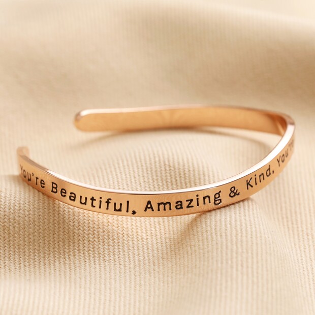 Rose gold deals wave bracelet