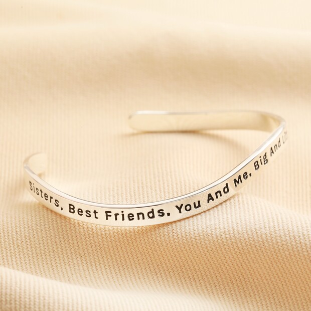 Best friend hot sale silver bracelet