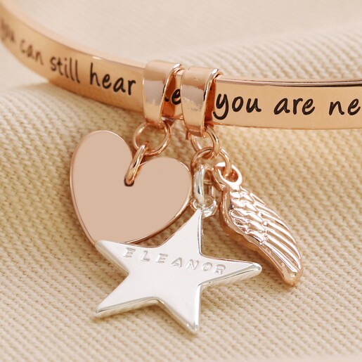Personalised 'Never Forgotten' Meaningful Bangle